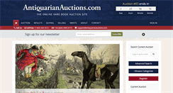 Desktop Screenshot of antiquarianauctions.com