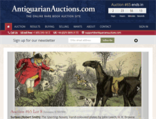Tablet Screenshot of antiquarianauctions.com